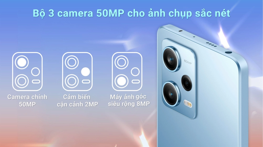 Camera 50MP của Xiaomi Redmi Note 13 5G, chụp ảnh sắc nét ngay cả trong điều kiện thiếu sáng.